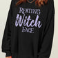 RESTING Witch FACE Graphic Pullover Sweatshirt