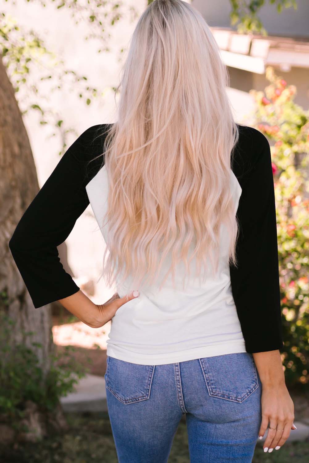 PEOPLE 1776 American Flag Color Block Graphic T Shirt