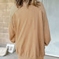 Ribbed Edge Exposed Seam Knit Cardigan with Pockets