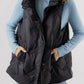 Quilted High Neck Zip Up Jacket Vest