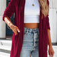 Casual Pocketed Velvet Blazer