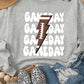 GAME DAY Lightning Rugby Football Print Pullover Sweatshirt