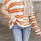 Blocked Drop Shoulder Slouchy Sweater
