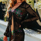 Knit Crochet Open Front Beach Cover Up