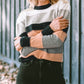 Striped Color Block Casual Sweater