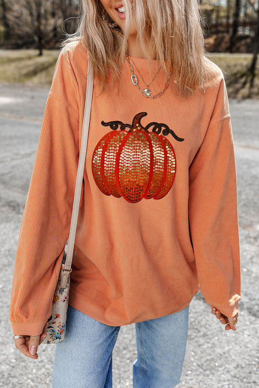 Round Neck Halloween Sweatshirt