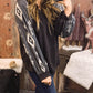 Western Print Patch Long Sleeve Top