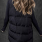 Windproof Longline Full Zipper Puffer Vest with Pockets
