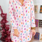 Christmas Twinkle Tree Print Shirt Sleep Dress