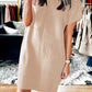 Knit Short Sleeve Sweater Dress