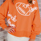 Touch Down Rugby Thread Embroidery Sweatshirt