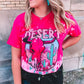 EASTER VIBES Skull Graphic Print Oversized T Shirt