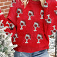 Cheer for Christmas Round Neck Casual Sweater