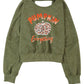 Pumpkin Everything Backless Pullover Sweatshirt