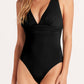 Deep V Neck Crossover Backless Ruched High Cut Monokini