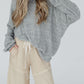 Side Split Drop Shoulder Oversized Top