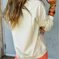 Rainbow Colorblock Striped Pullover Sweatshirt