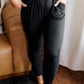 Plus Size Frill High Wasit Pocketed Soft Pants