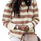 Striped Round Neck Casual Sweater