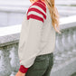 Color Block Raglan Long Sleeve Top