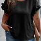Ruffled Short Sleeve Plus Size Top