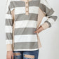 Striped Colorblock Patchwork Sweatshirt