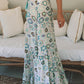 Boho Floral Print Maxi Skirt