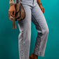 Acid Wash Straight Jeans