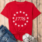 Star 1776 Graphic Crewneck T Shirt