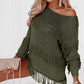 Boho Tasseled Knitted Sweater