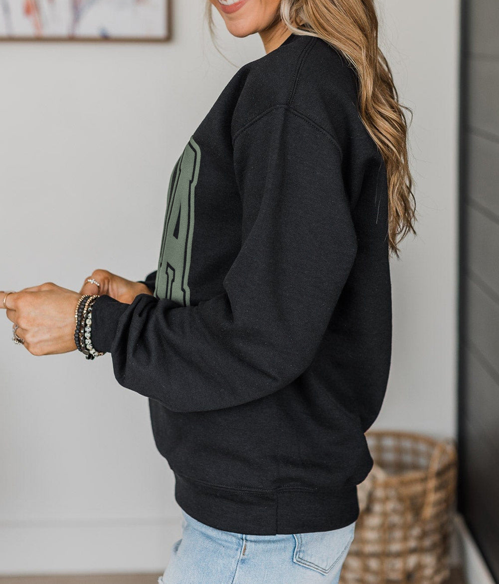 Mama Varsity Crew Neck Sweatshirt