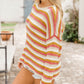Stripe Long Sleeve Knitted Sweater