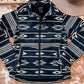 Western Aztec Print Zipped Jacket