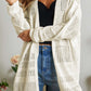 Solid Color Lightweight Open Knit Tunic Cardigan