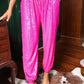 Tie High Waist Sequin Jogger Pants