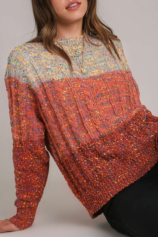 Colorful Confetti Wool Ball Knitted Sweater