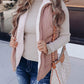 Fleece Lined Quilted Zip up Vest Coat