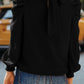 Long Bubble Sleeve Mock Neck Chiffon Top