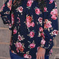 Plus Size Crochet Detail Cold shoulder Floral Blouse