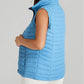 Plush Collared Quilted Zipped Puffer Vest