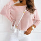 Ribbon Bow Knot Dolman Sleeve Sweater