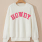 Sherpa HOWDY Patched Pullover Sweatshirt