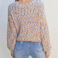 Confetti Knit Popcorn Sweater Top