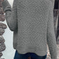 Popcorn Knit Open Front Cardigan