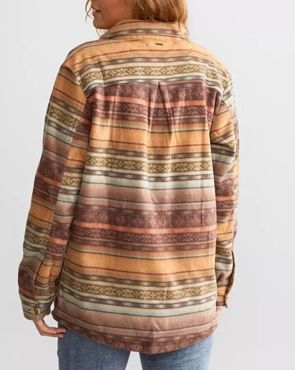 Western Print Fleece Shacket