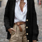 Vintage Cable Knit Button Front Cardigan