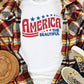 AMERICA THE BEAUTIFUL Star Print Graphic T Shirt