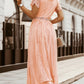 Pink Blue Fill Your Heart Lace Maxi Dress