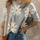 Daisy Flower Printed Casual T Shirt