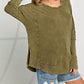Raw Seam Mineral Washed Long Sleeve Top